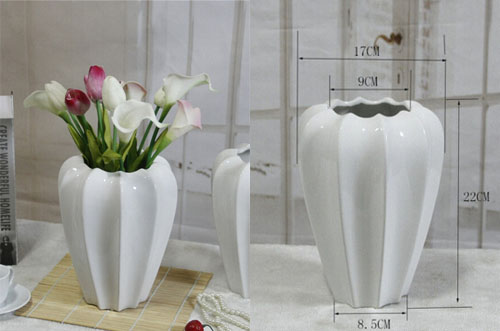 bình hoa hình khế trang trí phòng khách